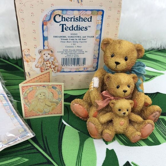 Cherished Teddies Theadore, Samantha, and Tyler - Picture 1 of 14